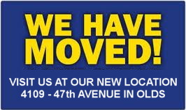 Our office has moved to 4109  47th Avenue in Olds, Alberta.